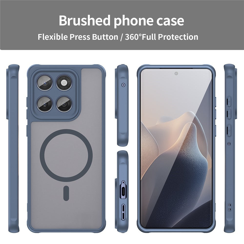 Motorola Moto G77 / G67 EIDERWOOD Hybrid Plastik Bagside Cover - MagSafe Kompatibel - Blå