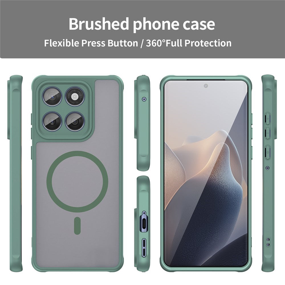 Motorola Moto G77 / G67 EIDERWOOD Hybrid Plastik Bagside Cover - MagSafe Kompatibel - Grøn