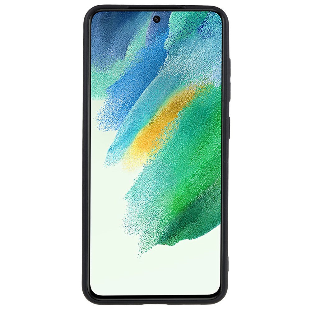 EIDERWOOD Samsung Galaxy S21 FE Fleksibelt Plastik Bagside Cover - Sort