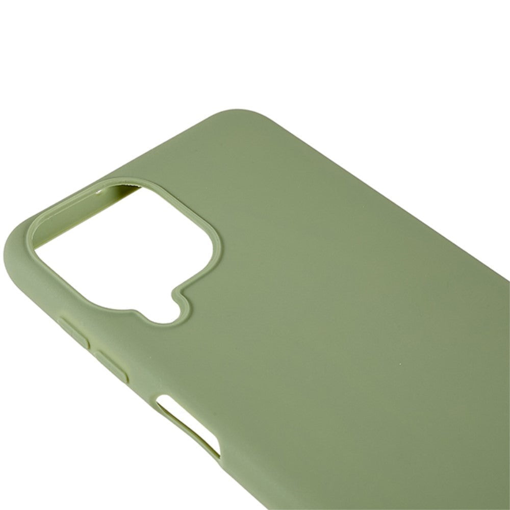 Samsung Galaxy M33 Mat Fleksibelt Plastik Bagside Cover - Grøn