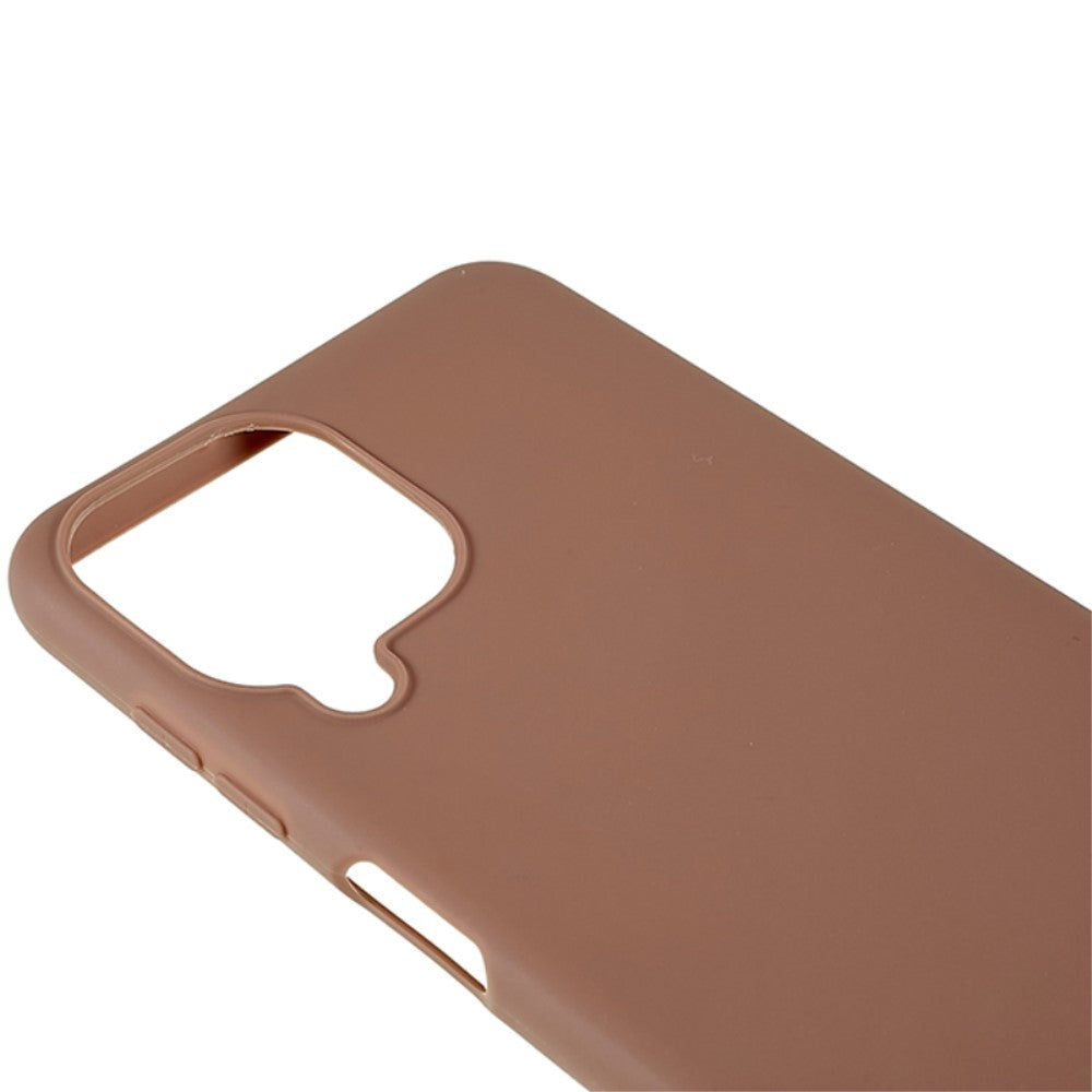 Samsung Galaxy M33 Mat Fleksibelt Plastik Bagside Cover - Brun