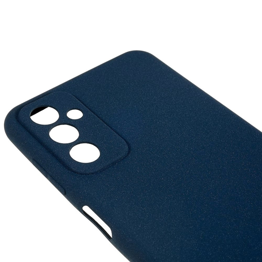 Samsung Galaxy M13 Mat Fleksibelt Plastik Bagside Cover - Blå