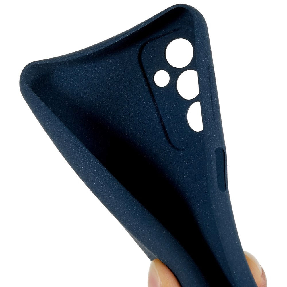 Samsung Galaxy M13 Mat Fleksibelt Plastik Bagside Cover - Blå