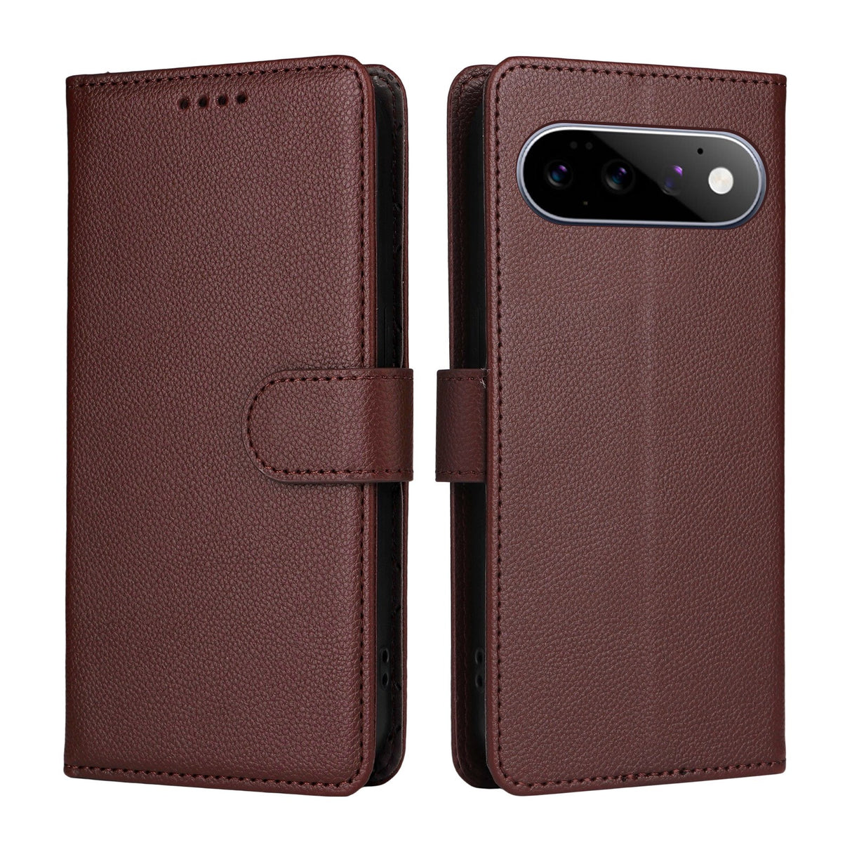 EIDERWOOD Google Pixel 11 / 11 Pro Flipcover inkl. Kortholder & Håndledsrem - Brun