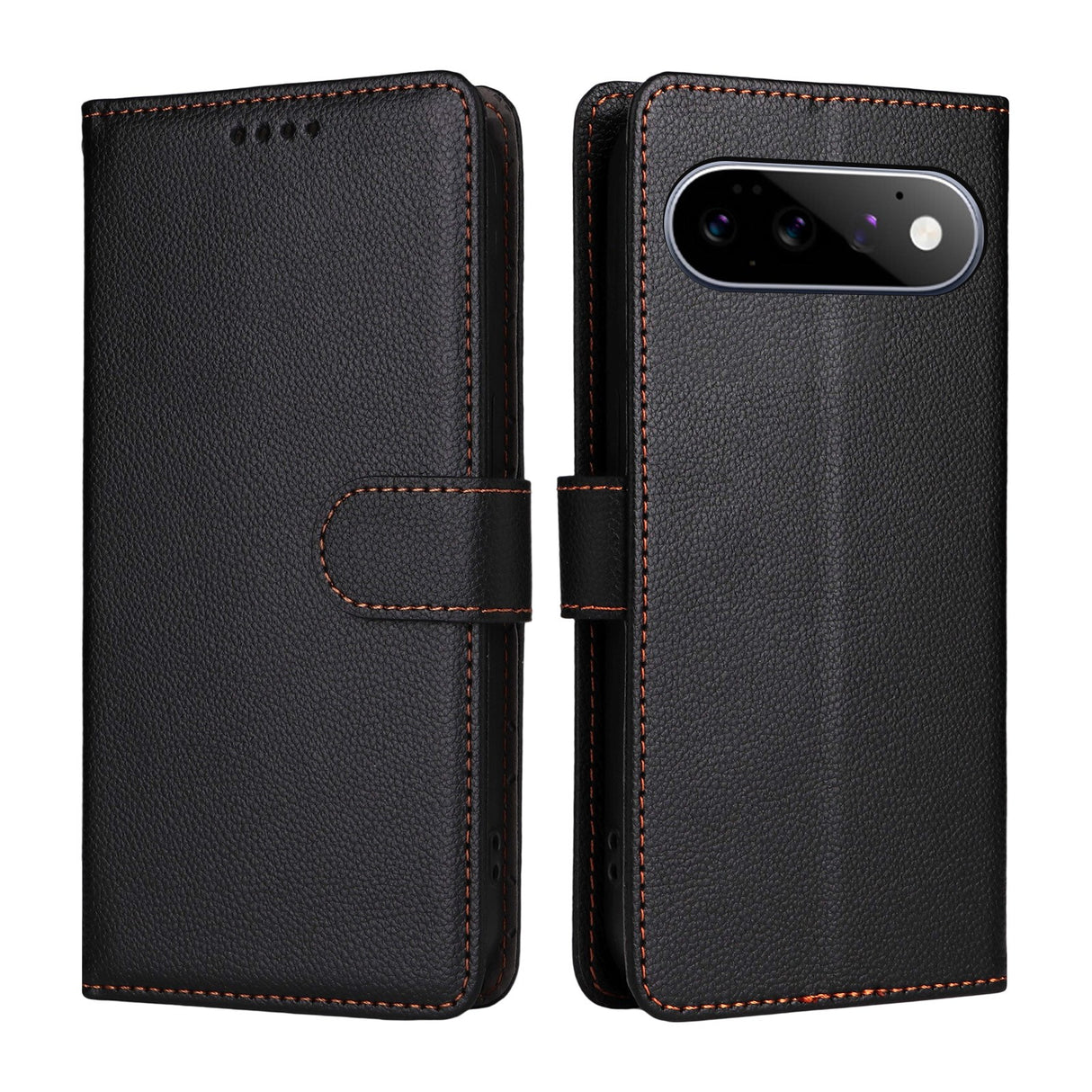 EIDERWOOD Google Pixel 11 / 11 Pro Flipcover inkl. Kortholder & Håndledsrem - Sort