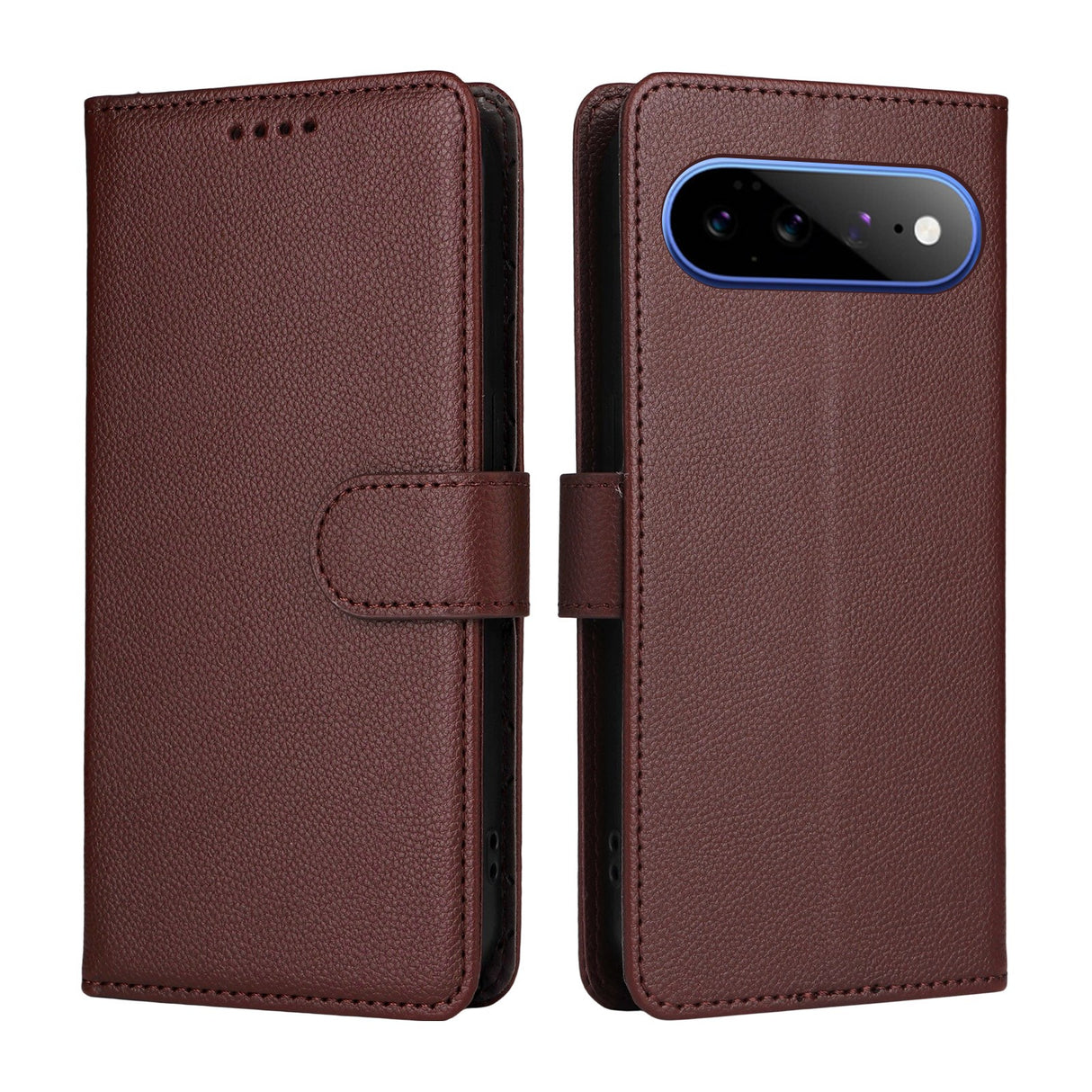 EIDERWOOD Google Pixel 11 Pro XL Flipcover inkl. Kortholder & Håndledsrem - Brun