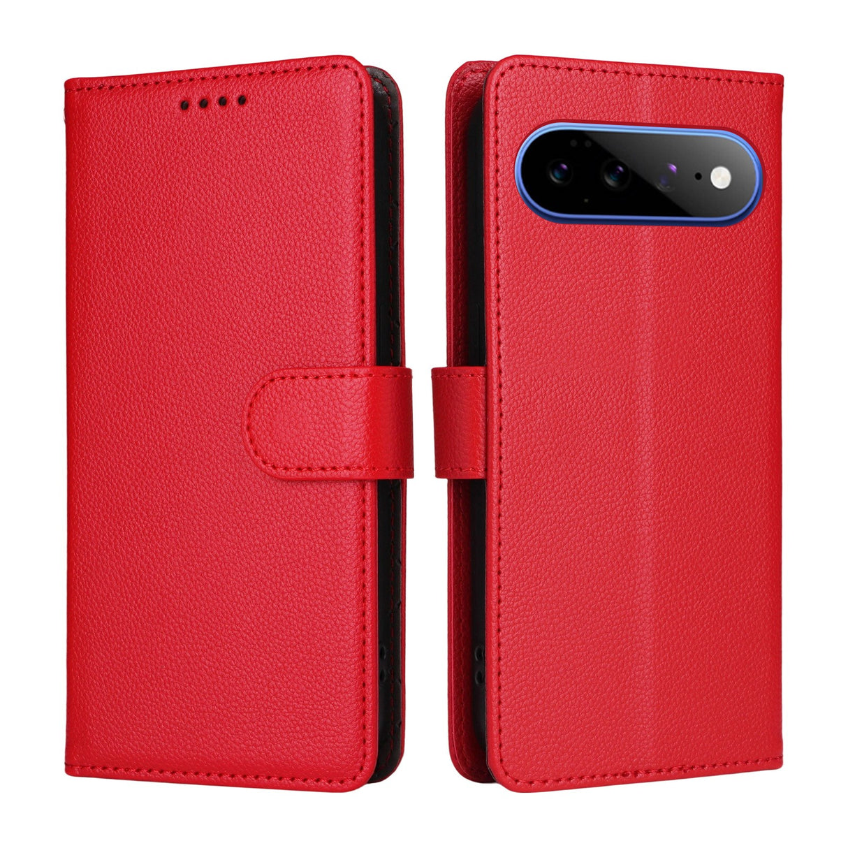 EIDERWOOD Google Pixel 11 Pro XL Flipcover inkl. Kortholder & Håndledsrem - Rød