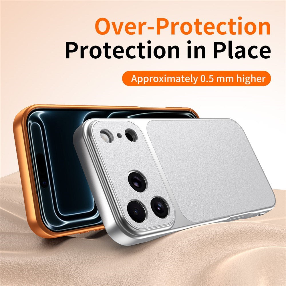 iPhone 17 Pro Max EIDERWOOD Hybrid Mobilcover m. Kunstlæderbelægning - Hvid