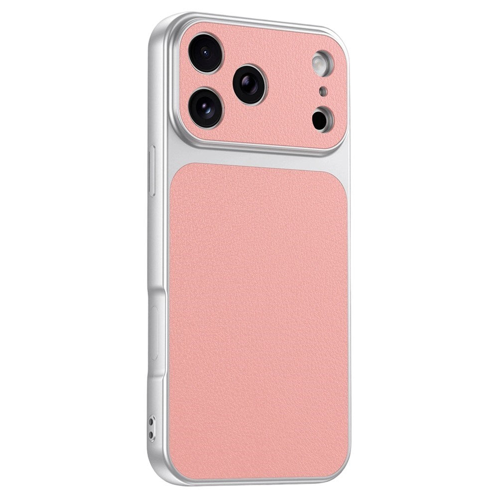 iPhone 17 Pro Max EIDERWOOD Hybrid Mobilcover m. Kunstlæderbelægning - Lyserød