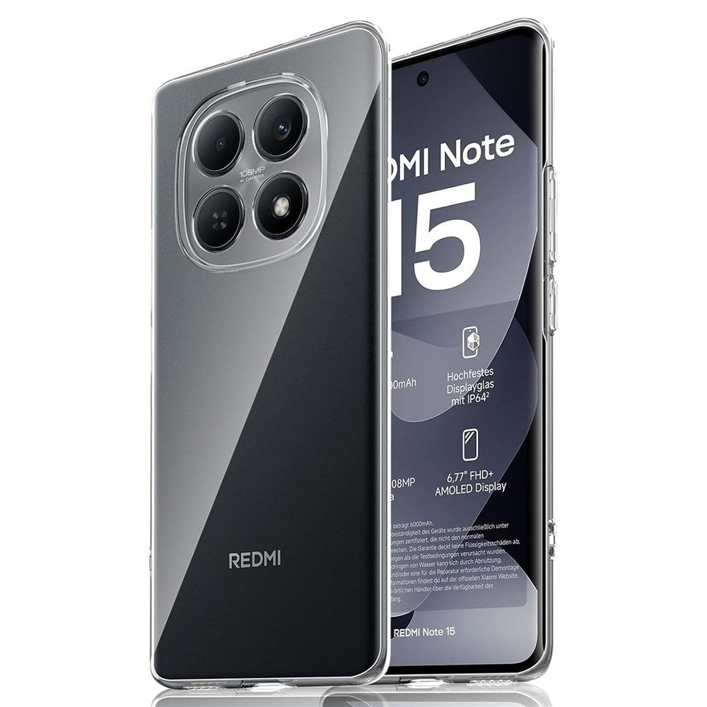 Xiaomi Redmi Note 15 (5G) / Poco M8 (5G) EIDERWOOD Fleksibelt Plast Bagside Cover - Gennemsigtig