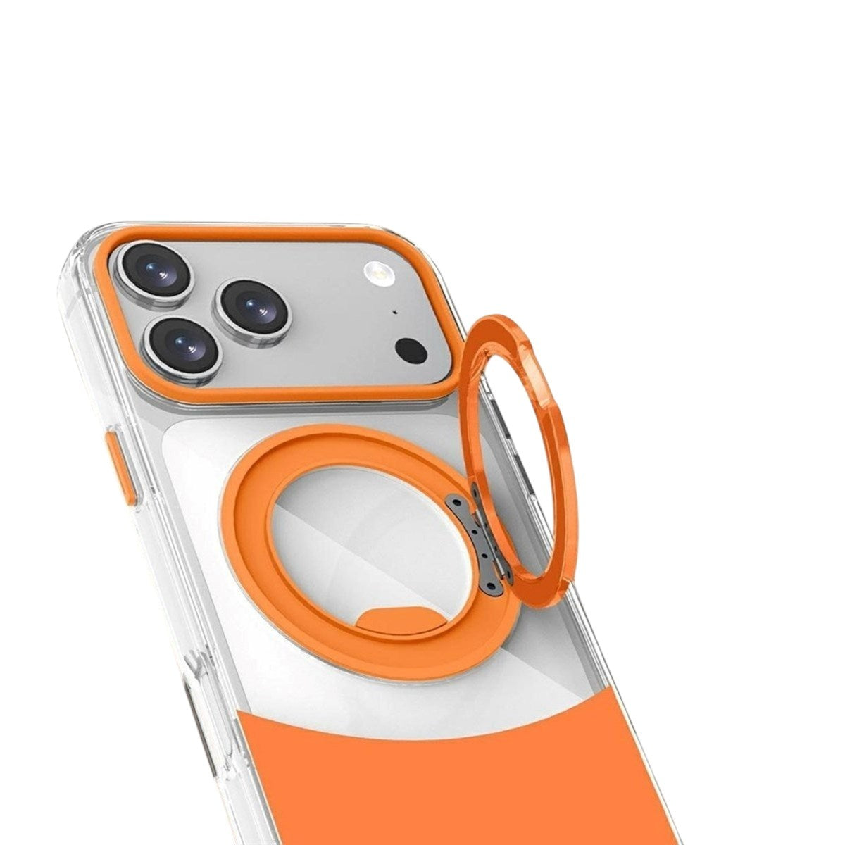 iPhone 17 Pro EIDERWOOD Hybrid Mobilcover med Ståfunktion - MagSafe Kompatibel - Gennemsigtig / Pink