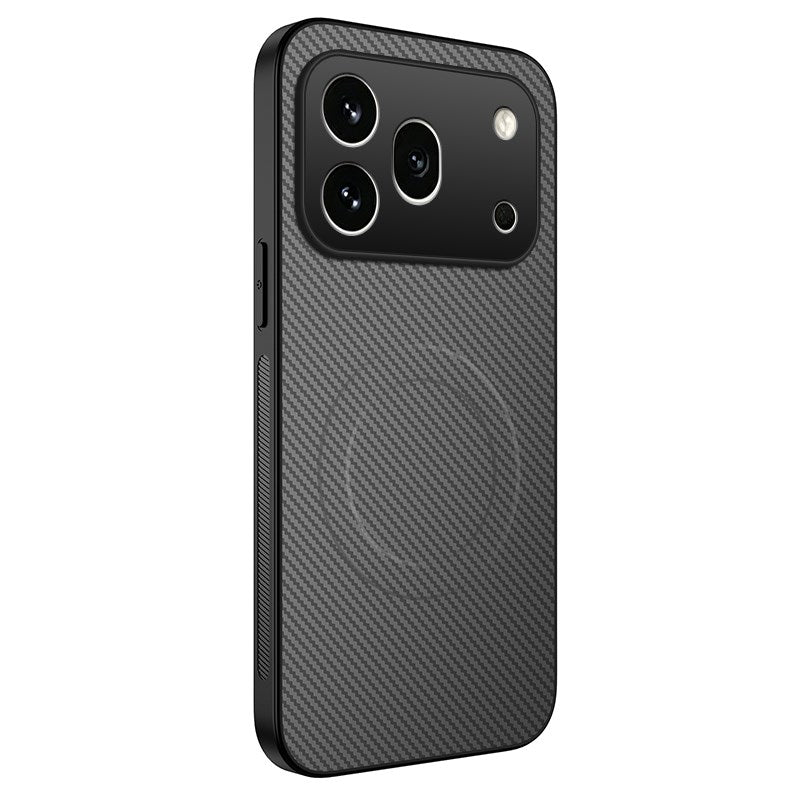 Honor 600 Pro WANLONFENG Mobilcover m. Carbon Tekstur - MagSafe Kompatibel - Grå