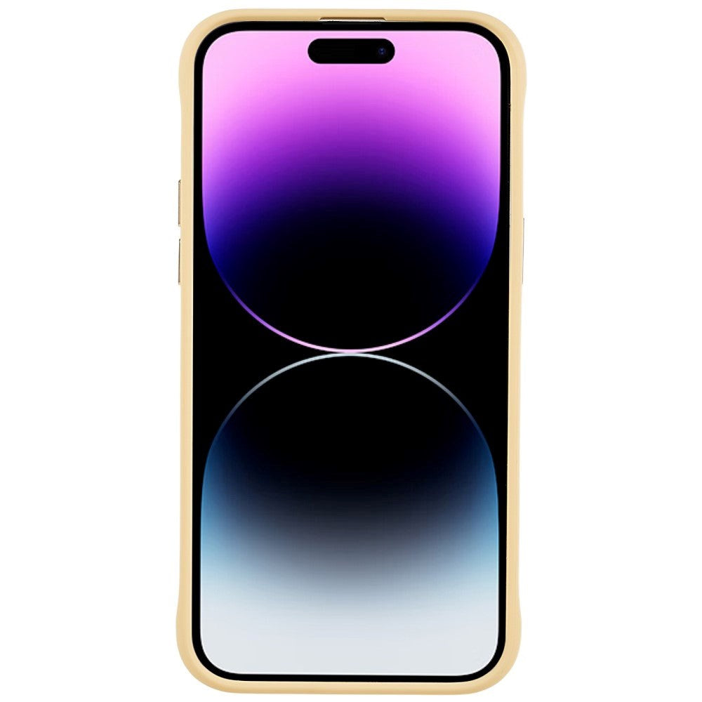 iPhone 14 Pro Plastik Hybrid Cover med motiv - Bamse Hund