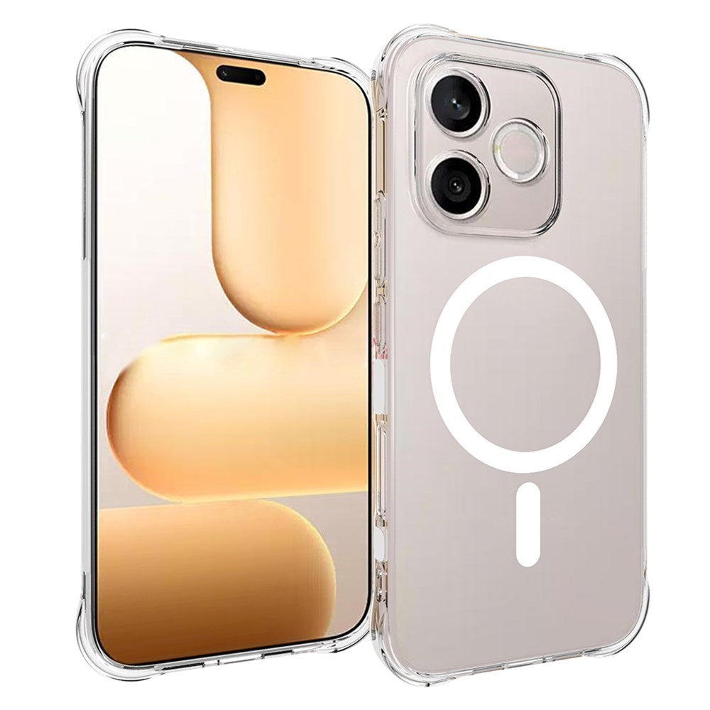 Honor 600 Lite EIDERWOOD Fleksibelt Plast Bagside Cover m. Stødabsorberende Hjørner - MagSafe Kompatibel - Gennemsigtig