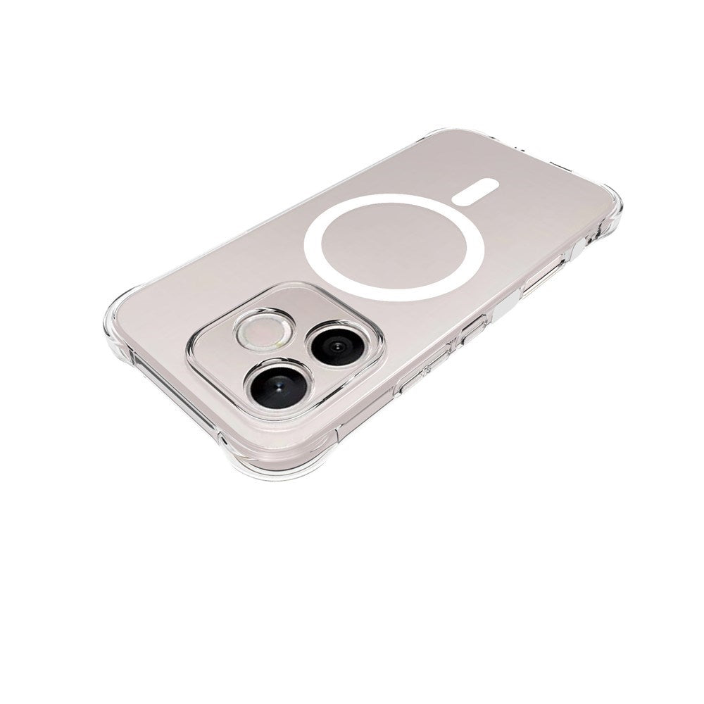 Honor 600 Lite EIDERWOOD Fleksibelt Plast Bagside Cover m. Stødabsorberende Hjørner - MagSafe Kompatibel - Gennemsigtig
