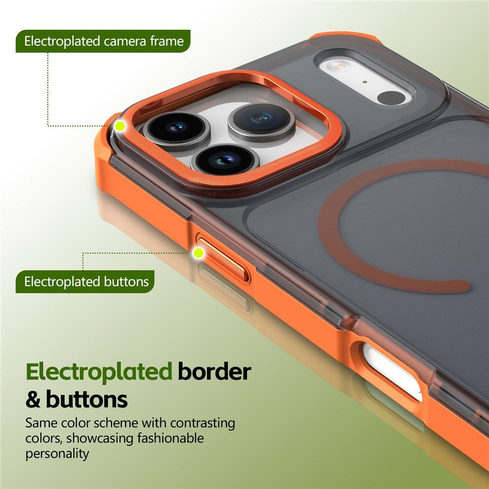 iPhone 17 Pro EIDERWOOD Mat Hybrid Plast Bagside Cover - MagSafe Kompatibel - Orange