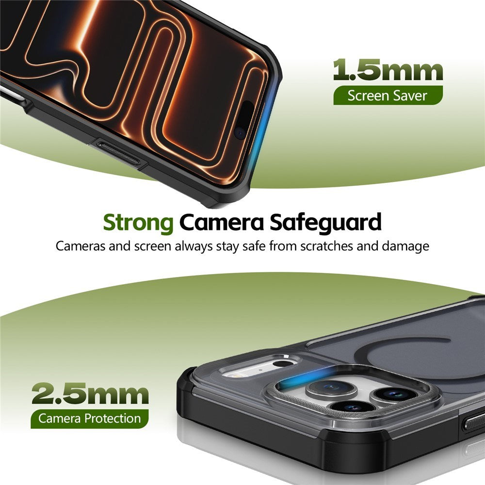 iPhone 17 Pro EIDERWOOD Mat Hybrid Plast Bagside Cover - MagSafe Kompatibel - Sort