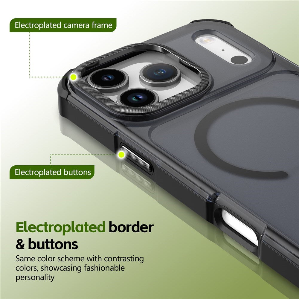 iPhone 17 Pro EIDERWOOD Mat Hybrid Plast Bagside Cover - MagSafe Kompatibel - Sort