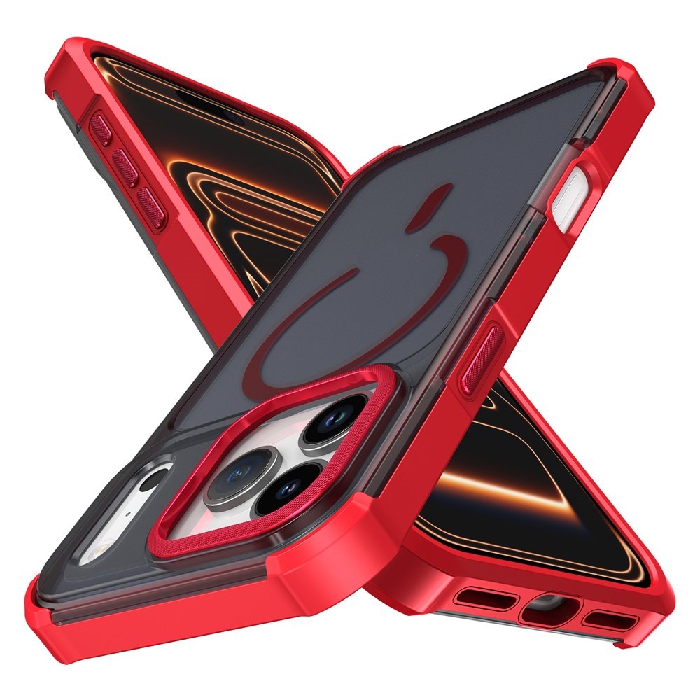 iPhone 17 Pro EIDERWOOD Mat Hybrid Plast Bagside Cover - MagSafe Kompatibel - Rød