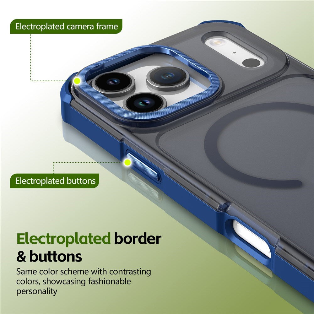 iPhone 17 Pro EIDERWOOD Mat Hybrid Plast Bagside Cover - MagSafe Kompatibel - Blå