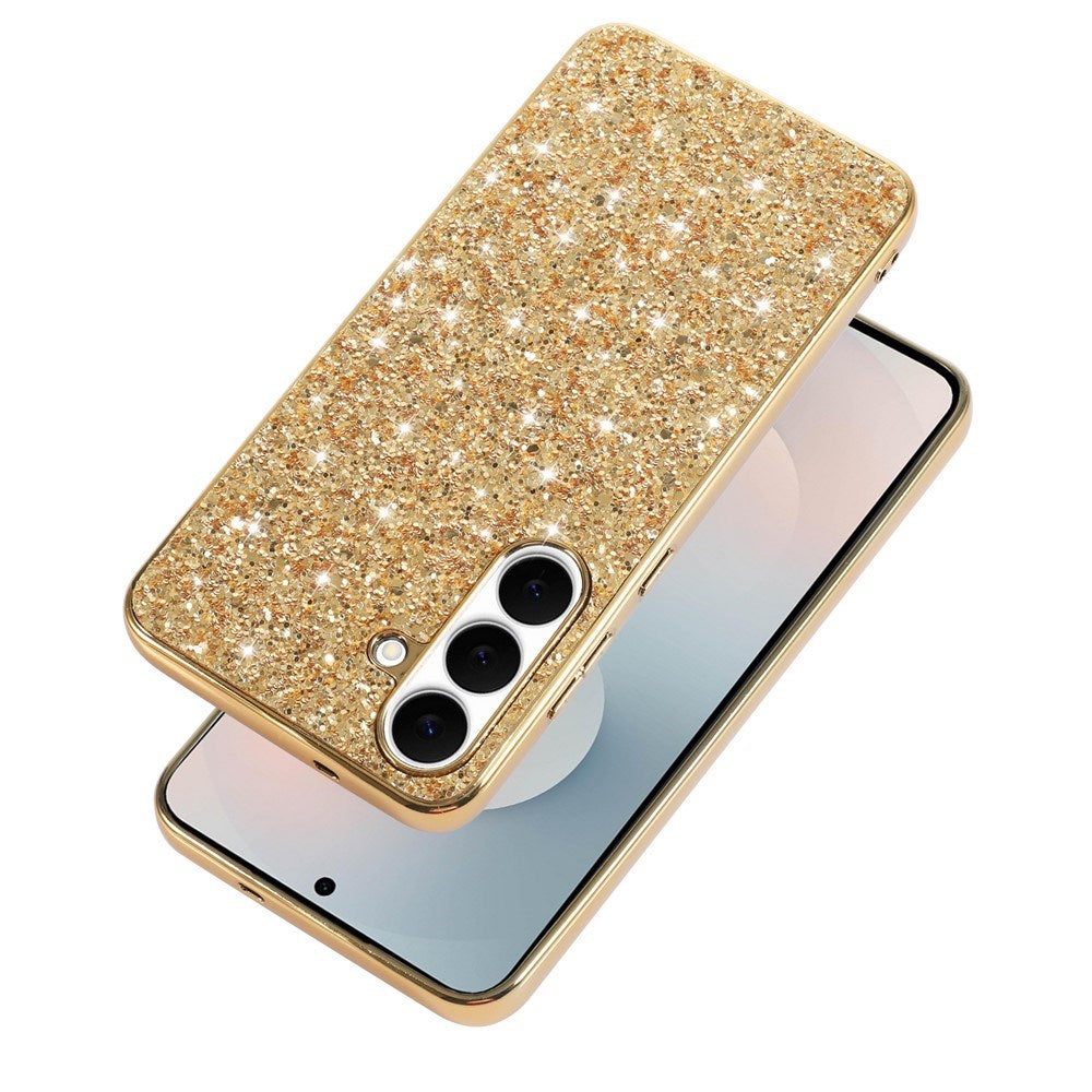Samsung Galaxy A57 EIDERWOOD Glitter Bagside Cover - Guld
