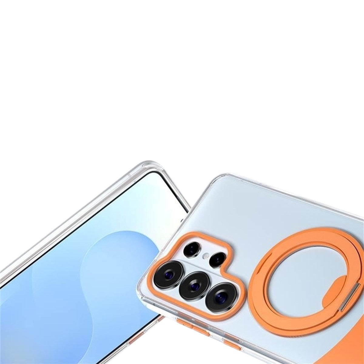 Samsung Galaxy S26 EIDERWOOD Hybrid Mobilcover med Ståfunktion - MagSafe Kompatibel - Gennemsigtig / Blå