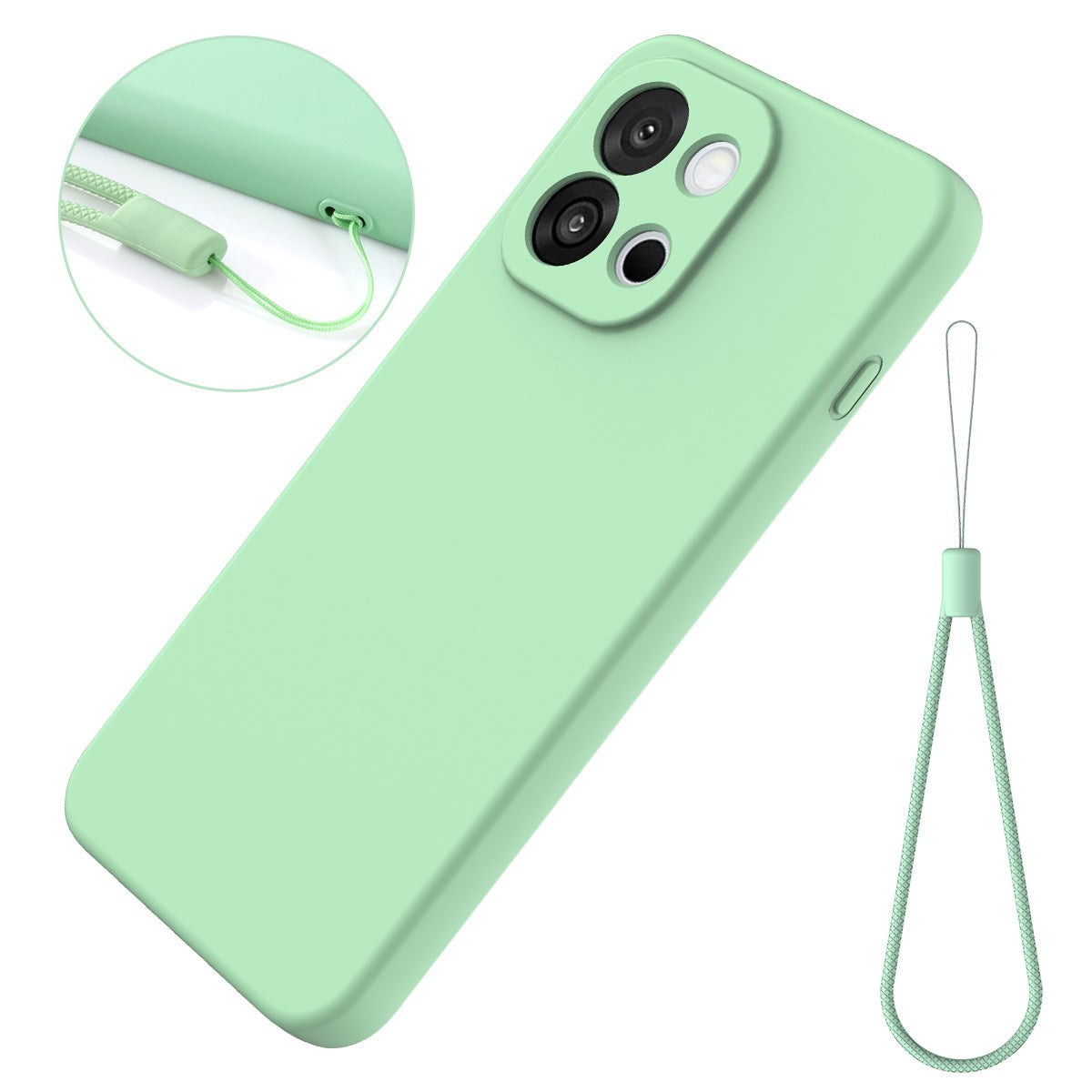OnePlus Nord 6 EIDERWOOD Foret Silikone Bagside Cover m. Strop - Grøn