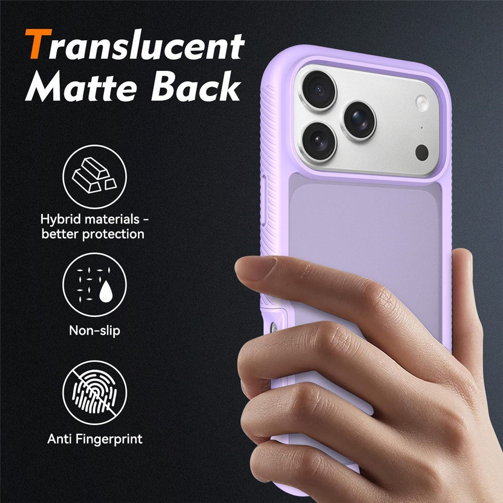 iPhone 18 Pro Max / 17 Pro Max EIDERWOOD Todelt Mat Hybrid Plast Bagside Cover - Lilla