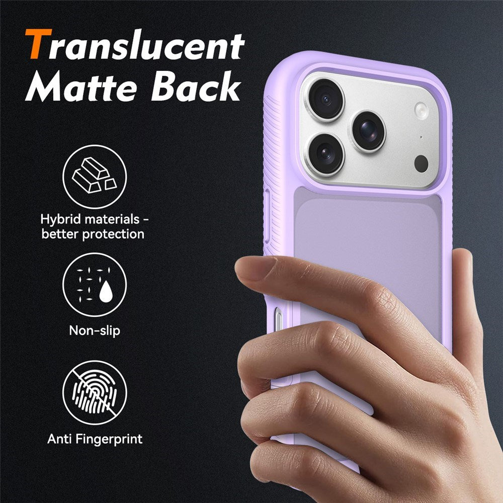 iPhone 18 Pro / 17 Pro EIDERWOOD Todelt Mat Hybrid Plast Bagside Cover - Lilla