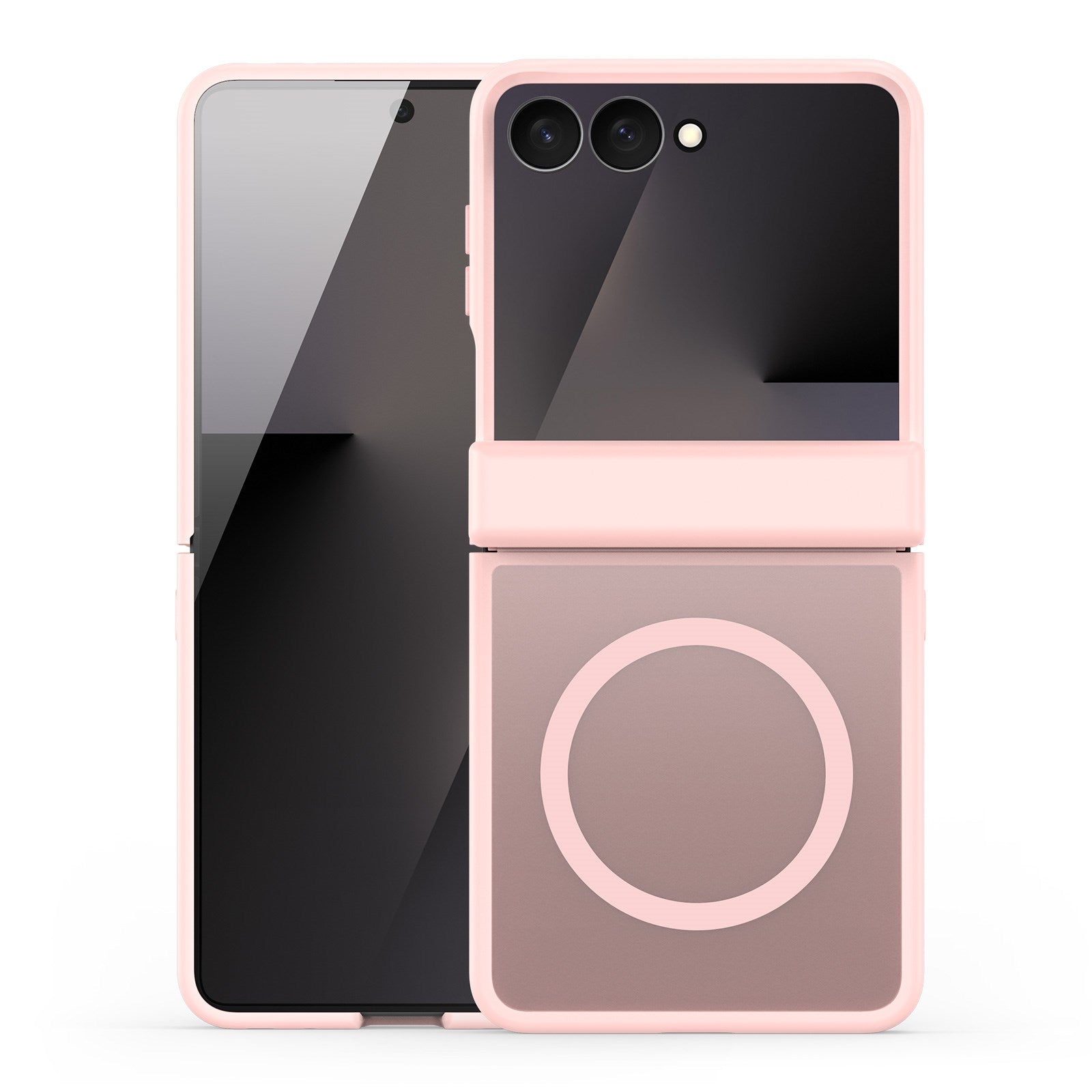 Samsung Galaxy Z Flip8 DUX DUCIS Hybrid Cover m. Mat Bagside - MagSafe Kompatibel - Lyserød