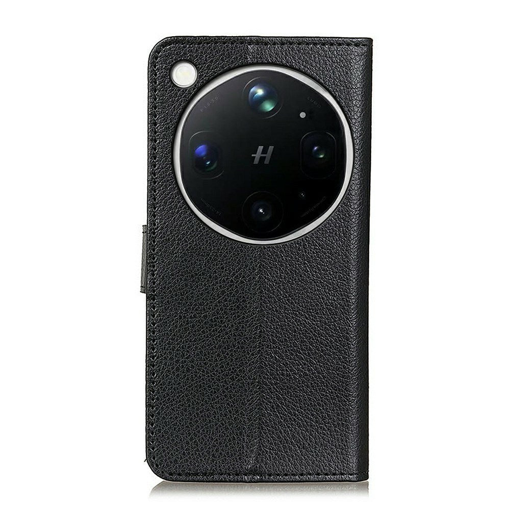 OPPO Find X9 Ultra EIDERWOOD Kunstlæder Flip Cover m. Kortholder - Sort