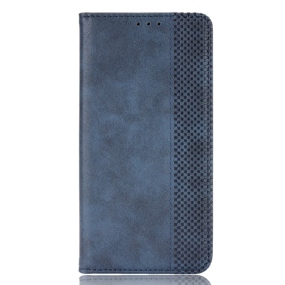 Realme C100 EIDERWOOD Kunstlæder Flip Cover m. Kortholder - Blå