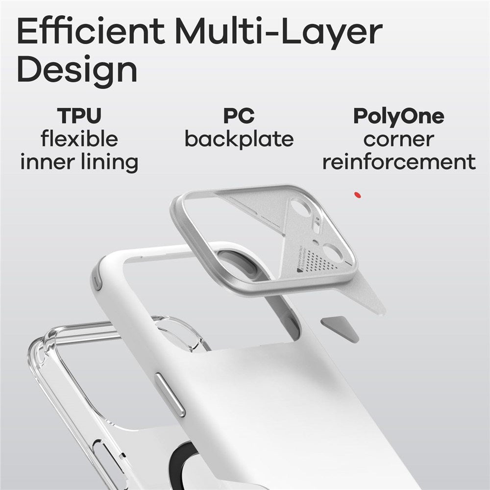iPhone 17 Pro Max AULUMU Stødabsorberende Hybrid Mobilcover - MagSafe Kompatibel - Sort