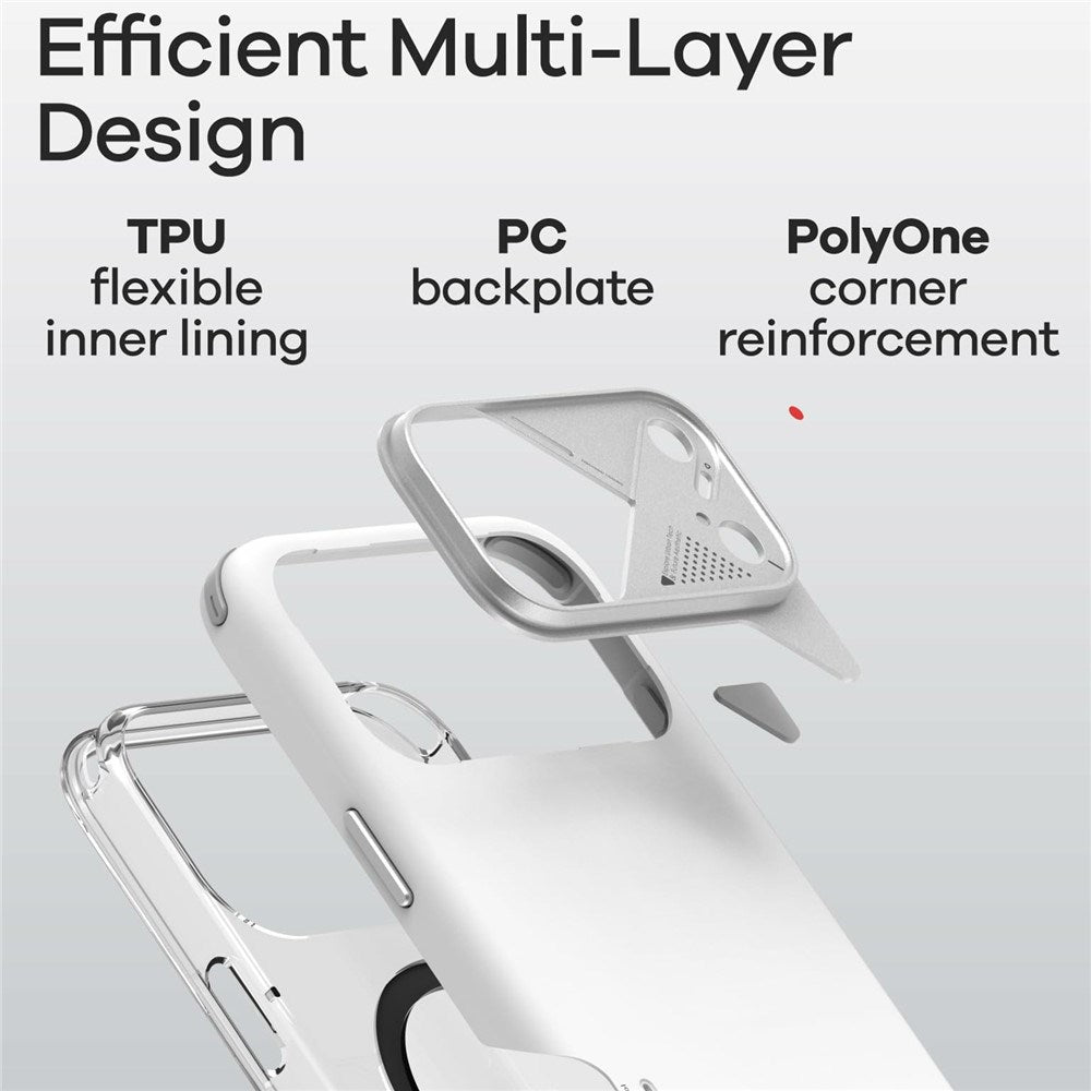 iPhone 17 Pro AULUMU Stødabsorberende Hybrid Mobilcover - MagSafe Kompatibel - Sort