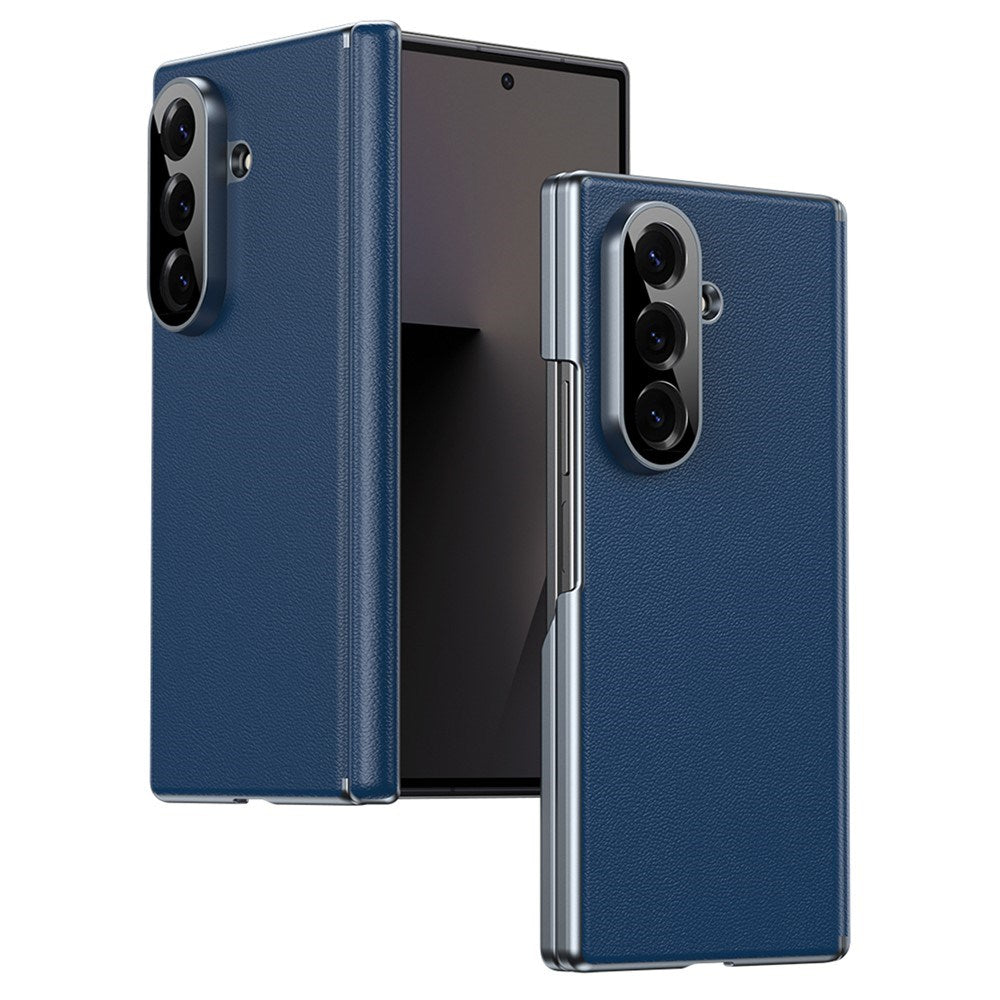 Samsung Galaxy Z Fold8 Ultra Kunstlæder Mobil Cover - Blå