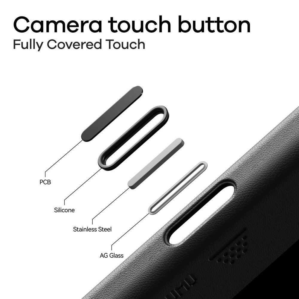 iPhone 17 Pro AULUMU Kunstlæder Mobilcover - MagSafe Kompatibel - Sort