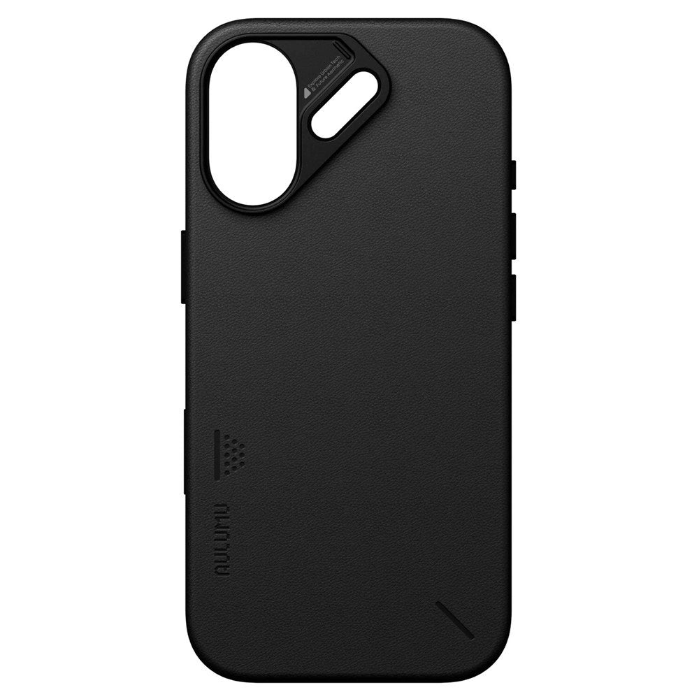 iPhone 17 AULUMU Kunstlæder Mobilcover - MagSafe Kompatibel - Sort