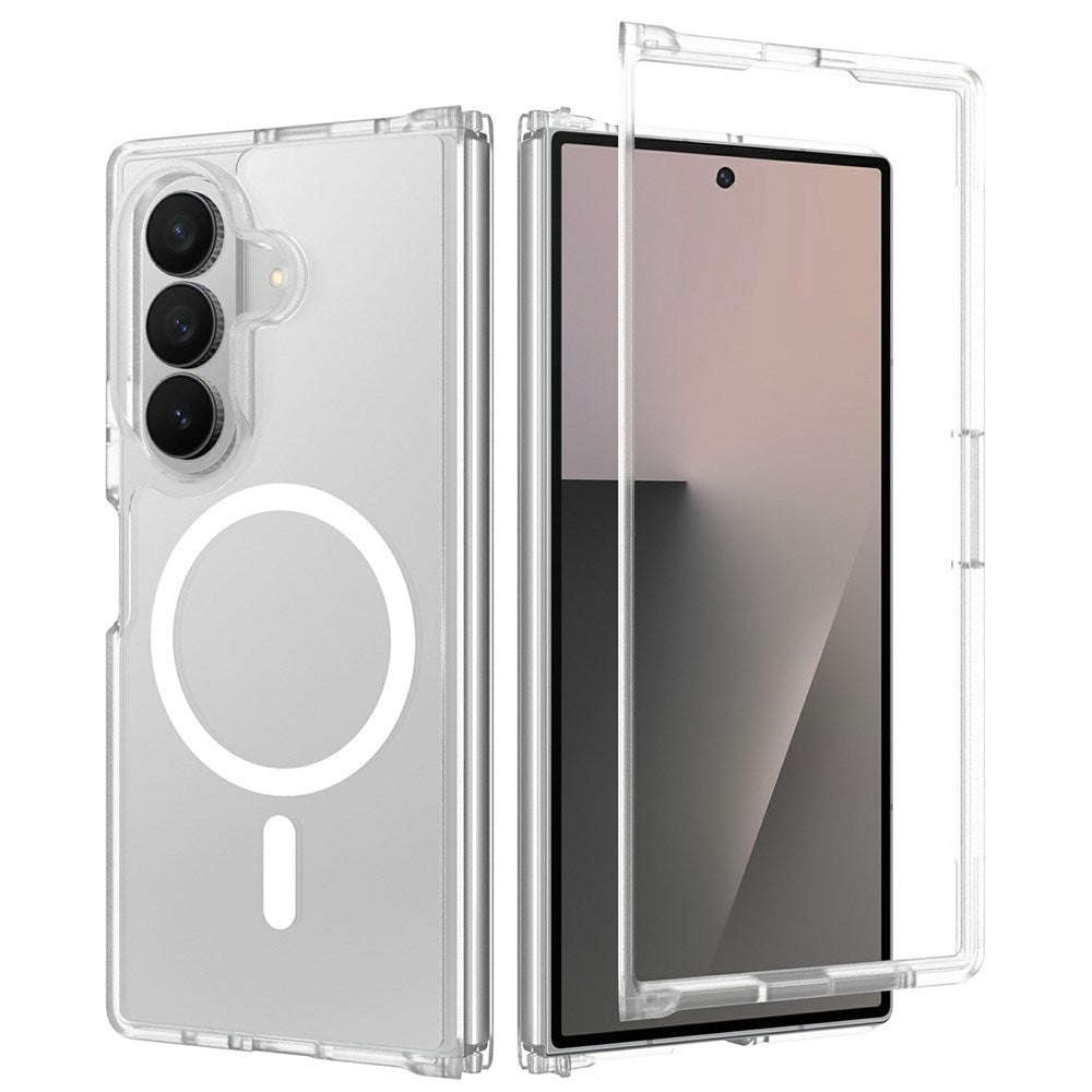 Samsung Galaxy Z Fold8 Mat Fleksibelt Plast Bagside Cover - MagSafe Kompatibel - Gennemsigtig