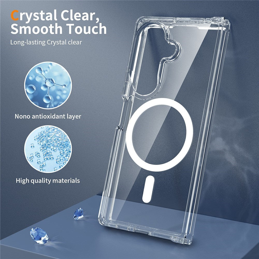 Samsung Galaxy Z Fold8 Hybrid Plast Bagside Cover - MagSafe Kompatibel - Gennemsigtig