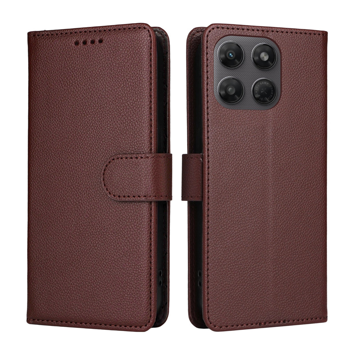 Motorola Moto G47 / G37 EIDERWOOD Flip Cover (RFID Blokering) - Brun
