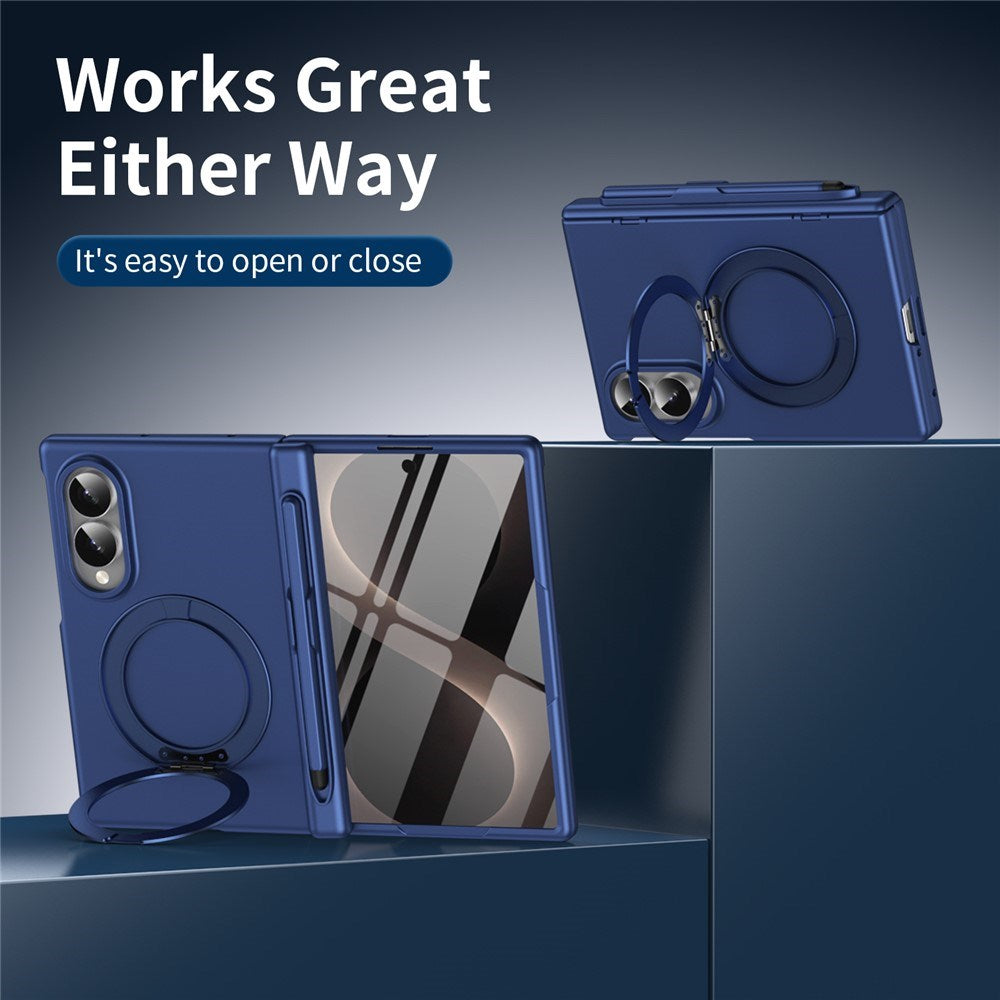 Samsung Galaxy Z Fold8 EIDERWOOD Mobilcover m. Skærmbeskyttelse & Ståfunktion - Blå