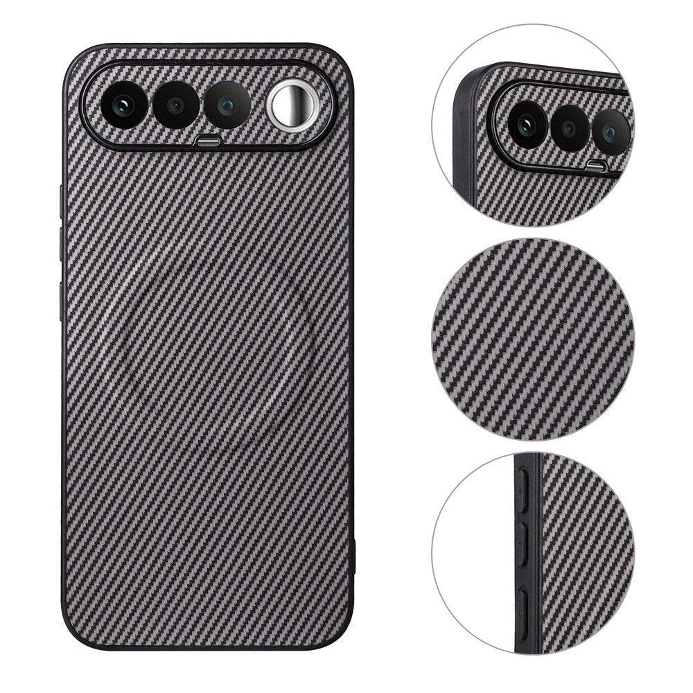 Realme 16 EIDERWOOD Hybrid Carbon Bagside Cover - MagSafe Kompatibel - Grå