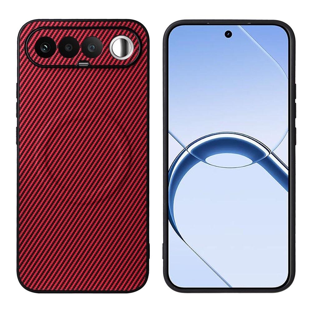 Realme 16 EIDERWOOD Hybrid Carbon Bagside Cover - MagSafe Kompatibel - Rød