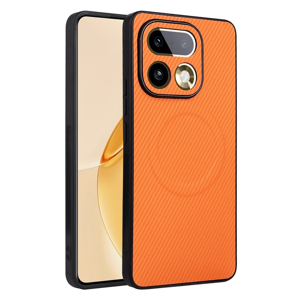 Realme 16 Pro EIDERWOOD Hybrid Carbon Bagside Cover - MagSafe Kompatibel - Orange