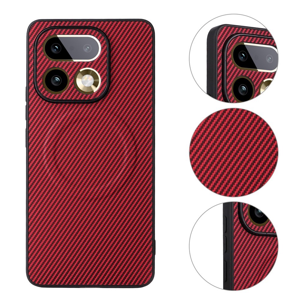 Realme 16 Pro EIDERWOOD Hybrid Carbon Bagside Cover - MagSafe Kompatibel - Rød