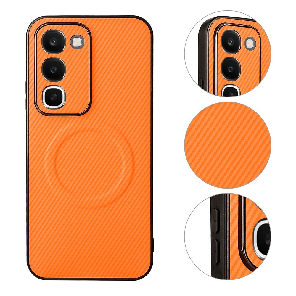 Realme C100 EIDERWOOD Hybrid Carbon Bagside Cover - MagSafe Kompatibel - Orange