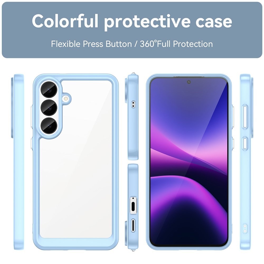 Samsung Galaxy S26 FE EIDERWOOD Hybrid Cover - Gennemsigtig / Blå
