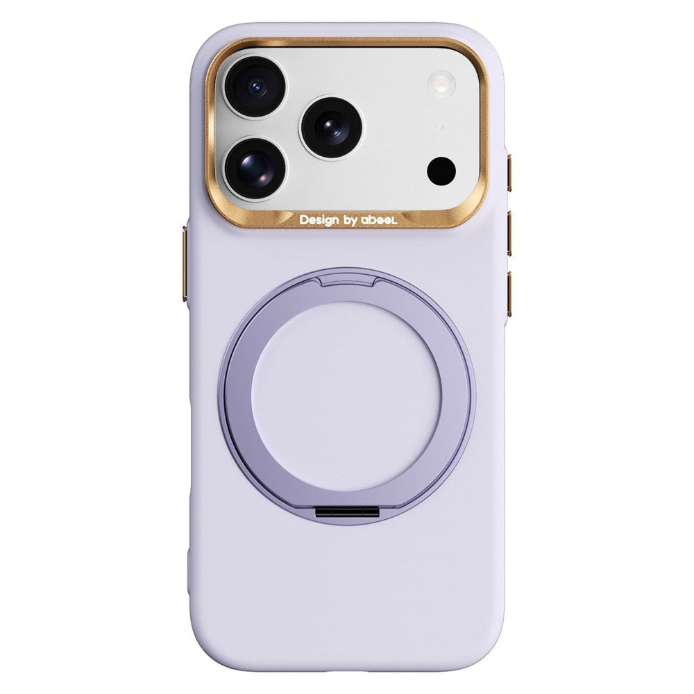 ABEEL iPhone 17 Pro Max / 18 Pro Max Hårdt Soft-Touch Plast Bagside Cover m. Kickstand - MagSafe Kompatibel - Lilla