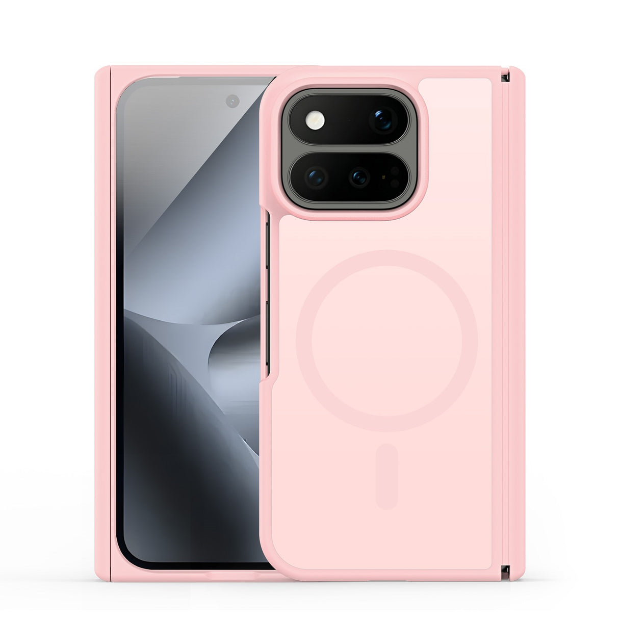 Google Pixel 11 Pro Fold DUX DUCIS Mat Hybrid Mobilcover - MagSafe Kompatibel - Lyserød