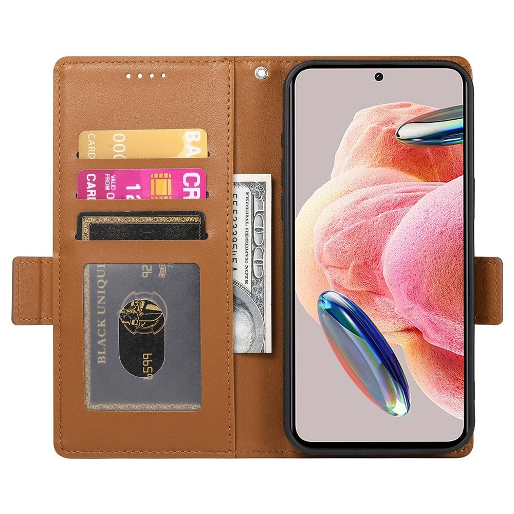 OPPO Reno16 F (5G) EIDERWOOD Kunstlæder Flipcover m. Indbygget Kortholder - Brun
